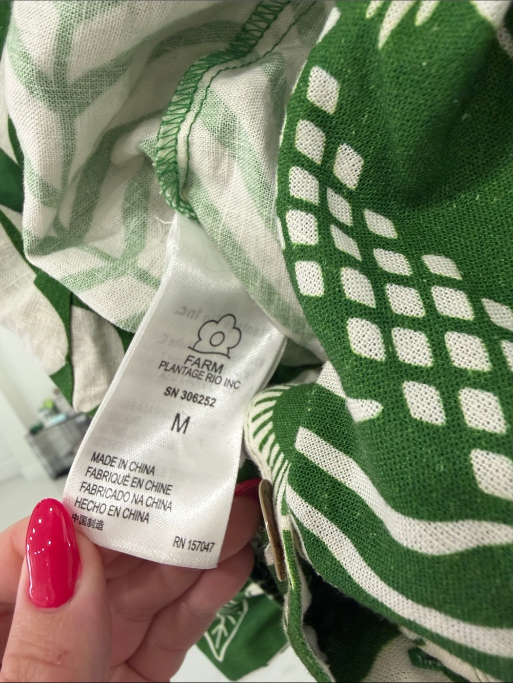 FARM Rio Green & White Tropical Macaw Elegance Romper - Picture 5 of 8